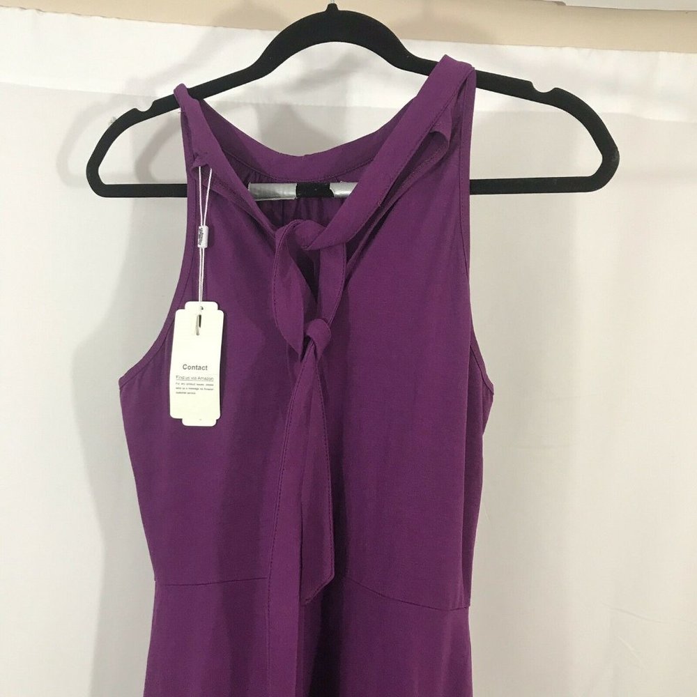 Styleword Women Sleeveless, High NeckTie Back